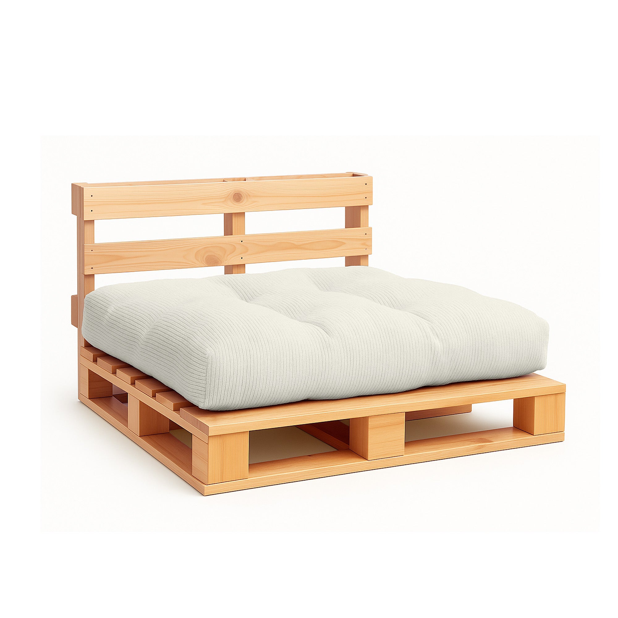 Pallet cushion set cord – back and seat cushions for Euro pallets 