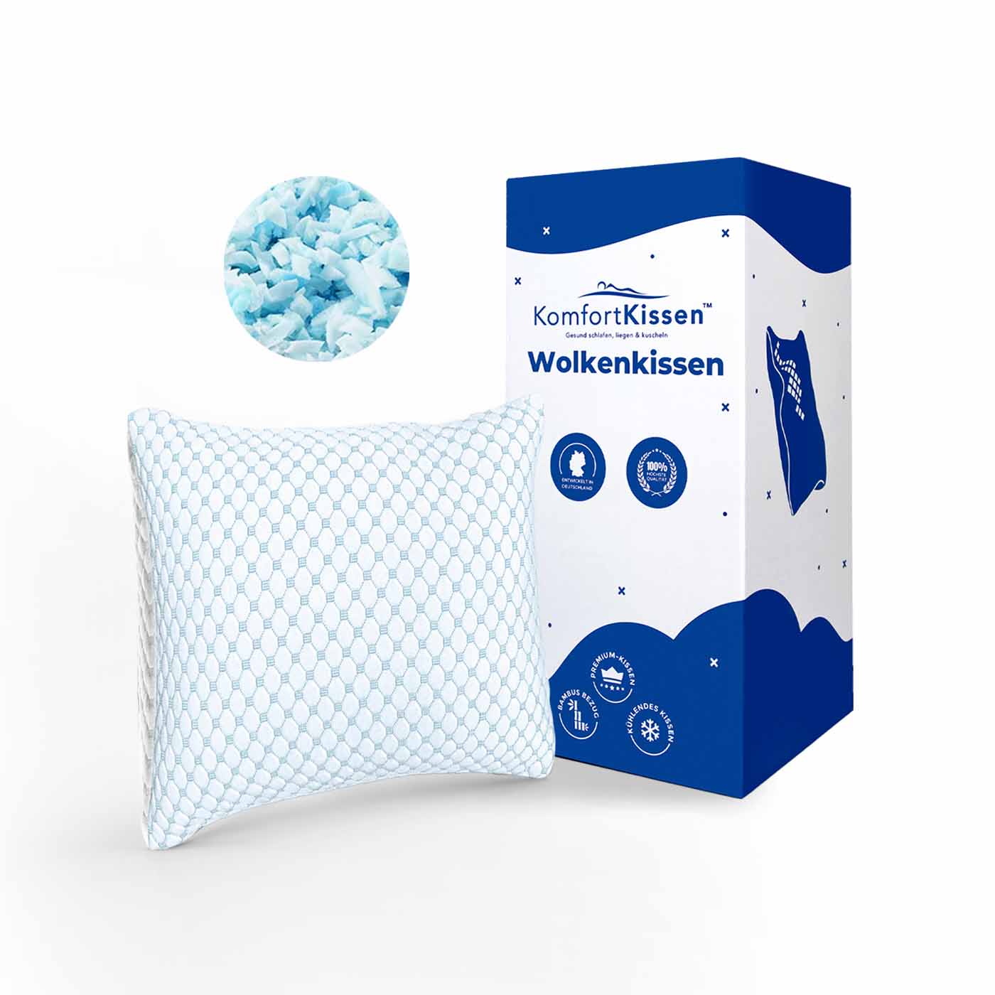 Cuscino Nuvola - Cuscino in Memory Foam Premium - Regolabile in Altezza 
