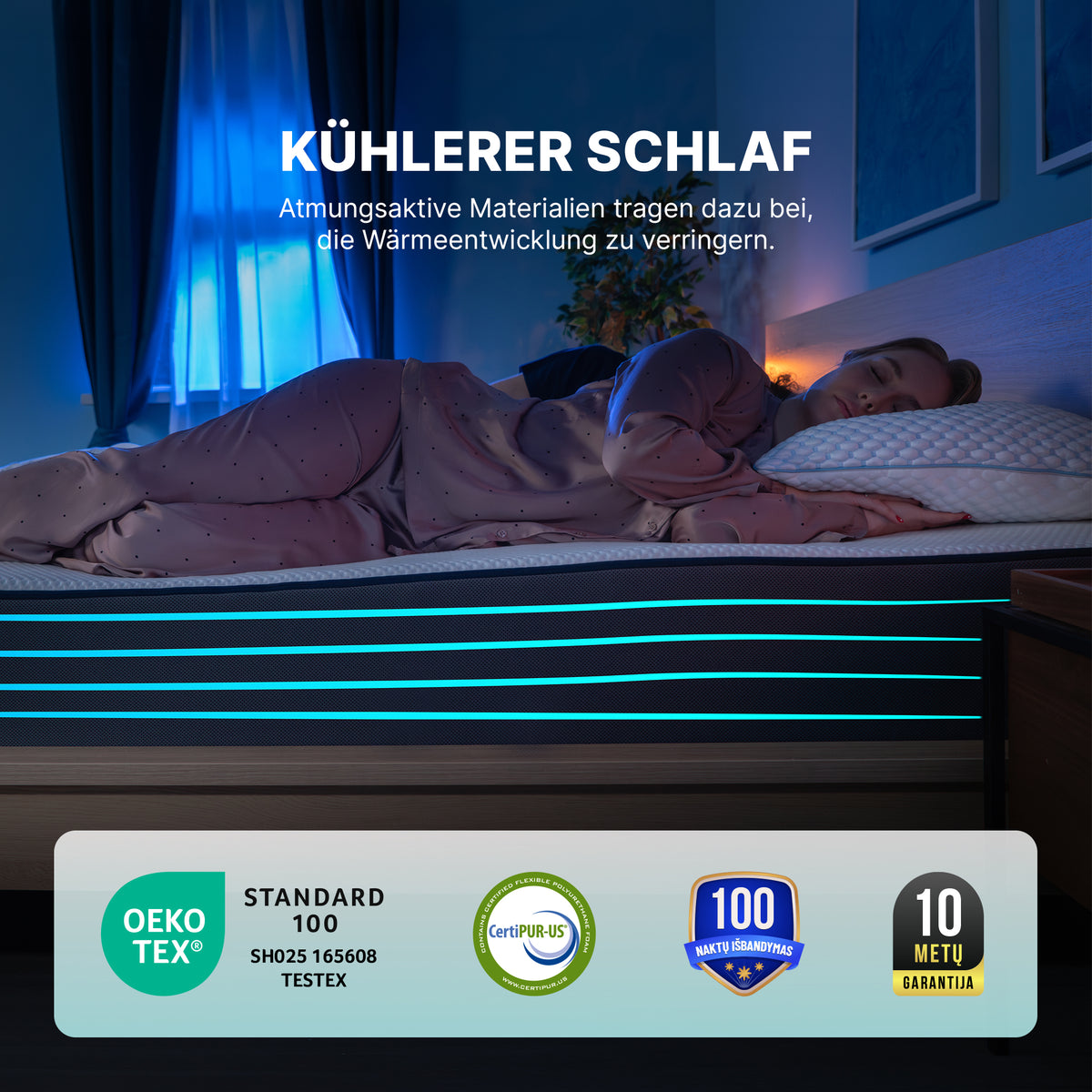 Kühlerer Schlaf