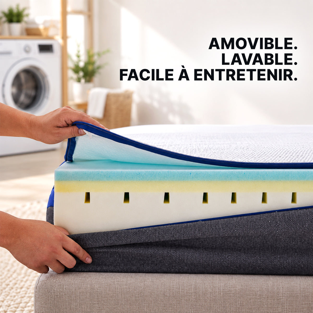 AMOVIBLE + LAVABLE