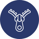 Copertura con cerniera