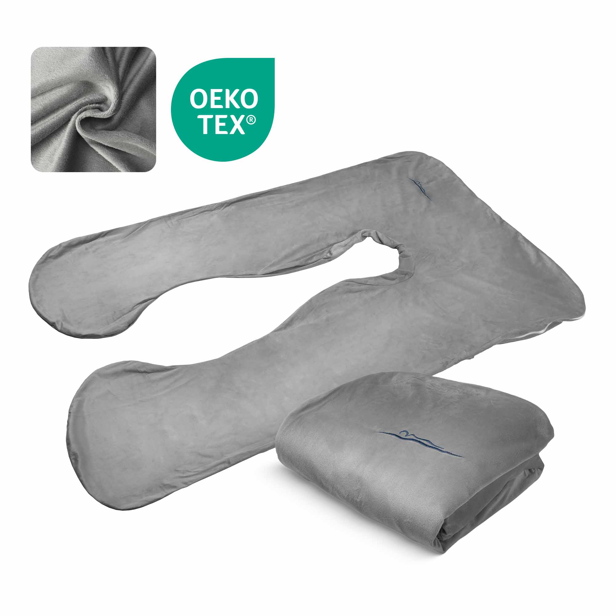 Housse de remplacement - Micro-peluche (Gris foncé) 