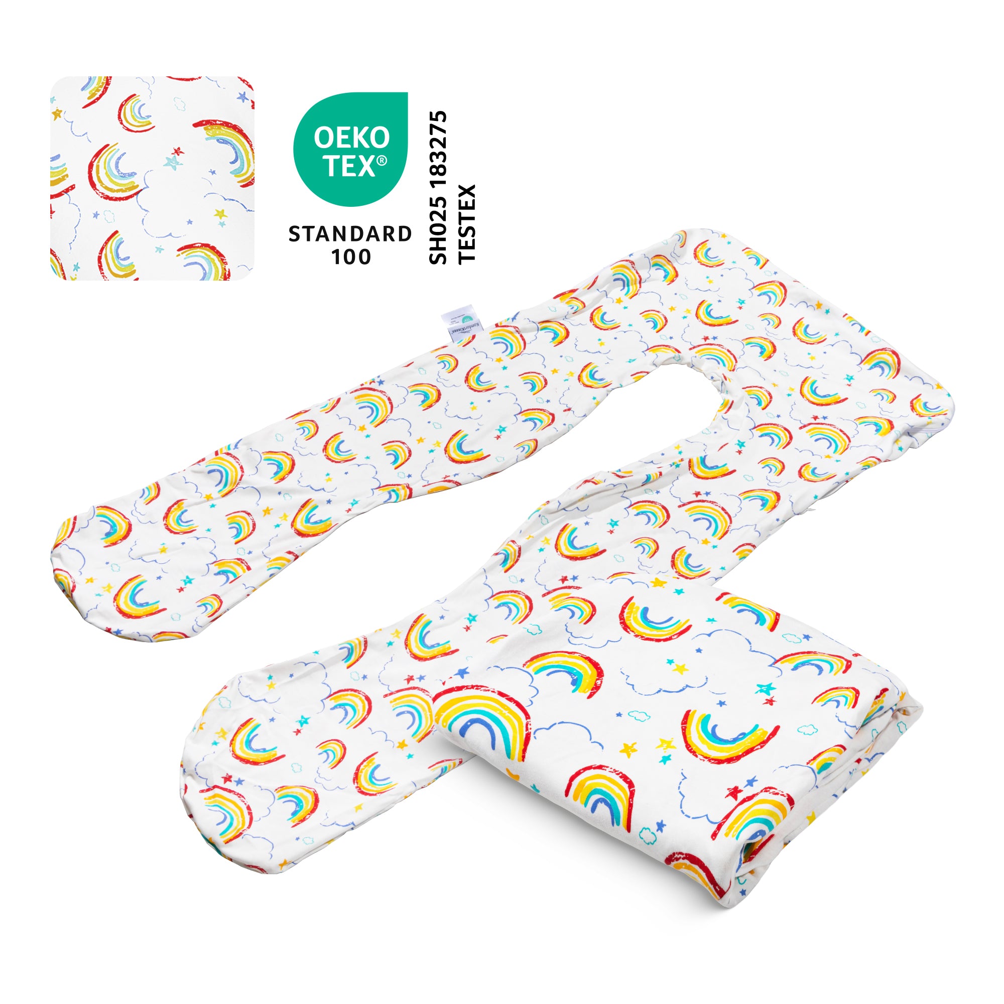 Vervangingshoes voor kinderkussen - Katoen (Regenboog) 