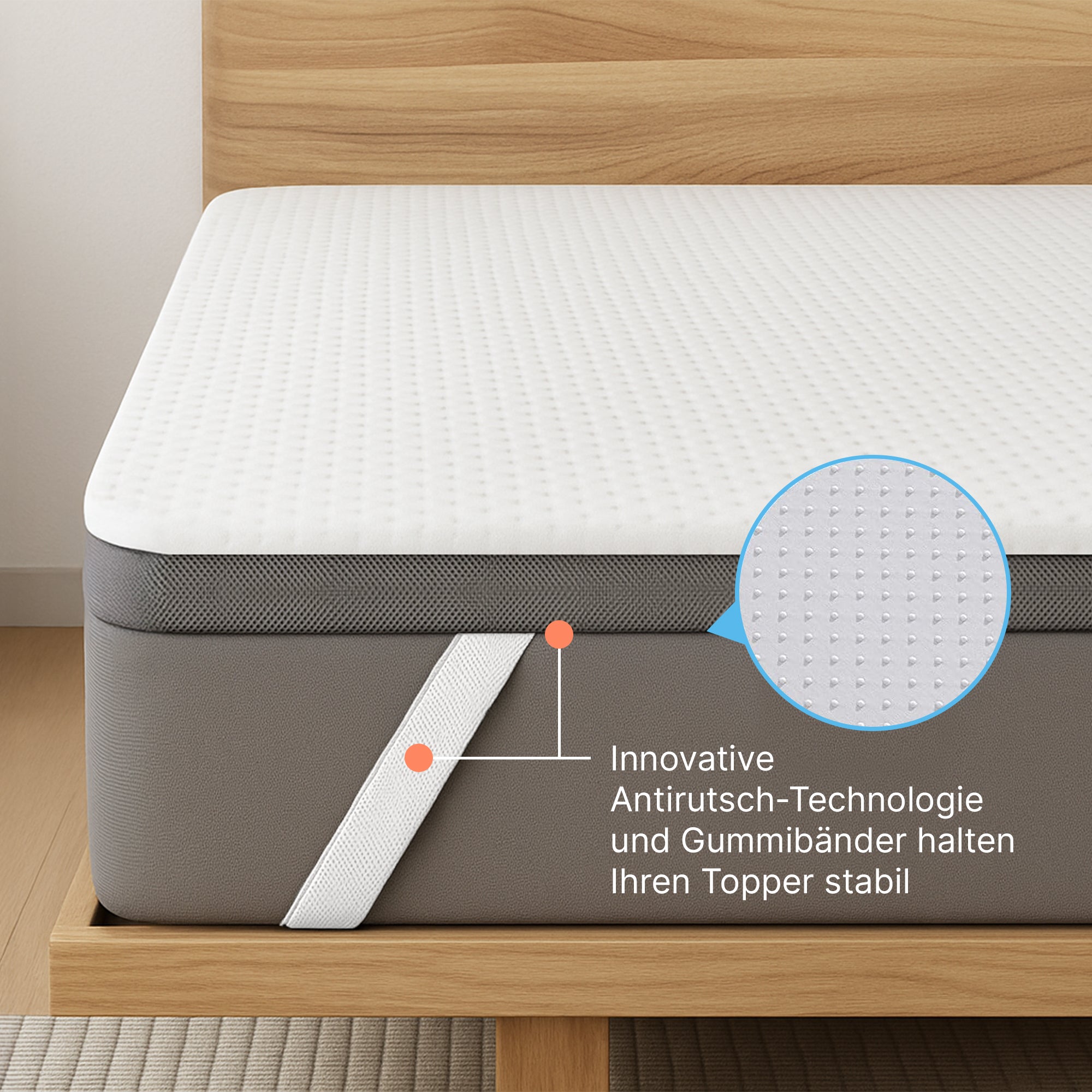 2-in-1 Comfort Topper - Duo Mattress Topper with Gel Memory Foam 
