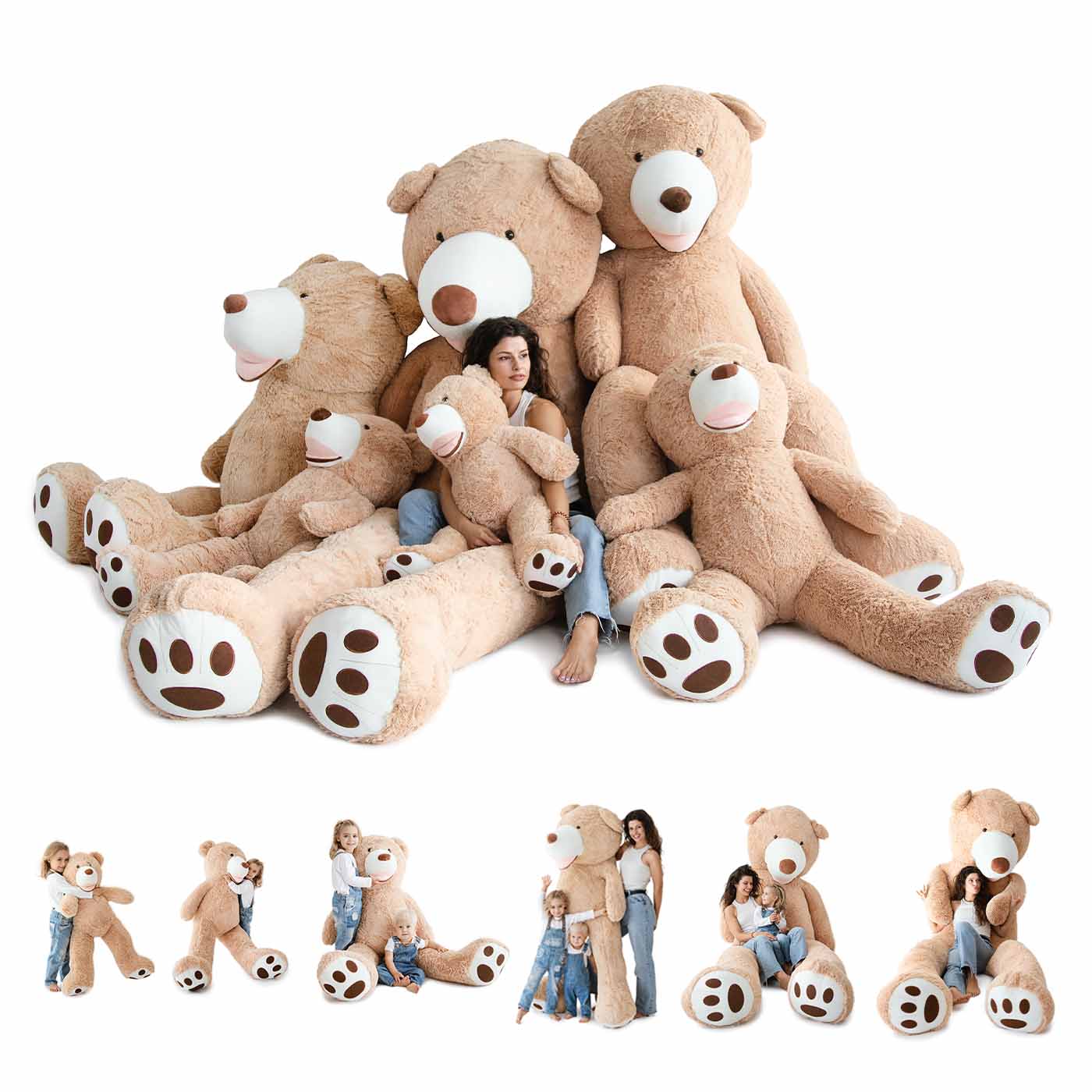 Gigantische pluchen teddybeer - Reusachtig knuffelzacht knuffeldier - ComfortKussen.nl