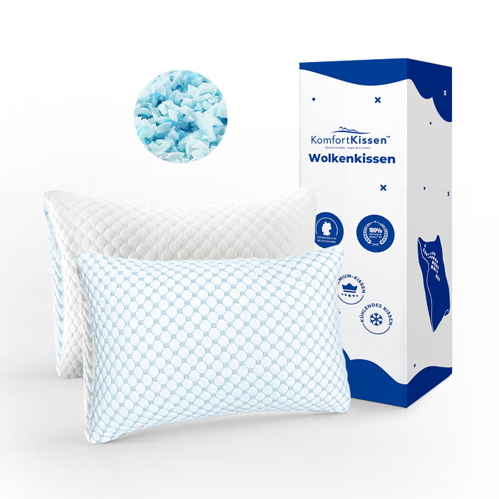 Cuscino Nuvola - Cuscino in Memory Foam Premium - Regolabile in Altezza 