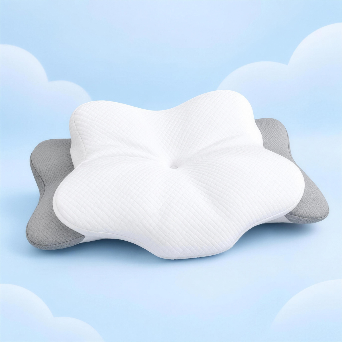 Schmetterlingskissen – ergonomisches Nackenkissen mit Gel-Memory-Schaum