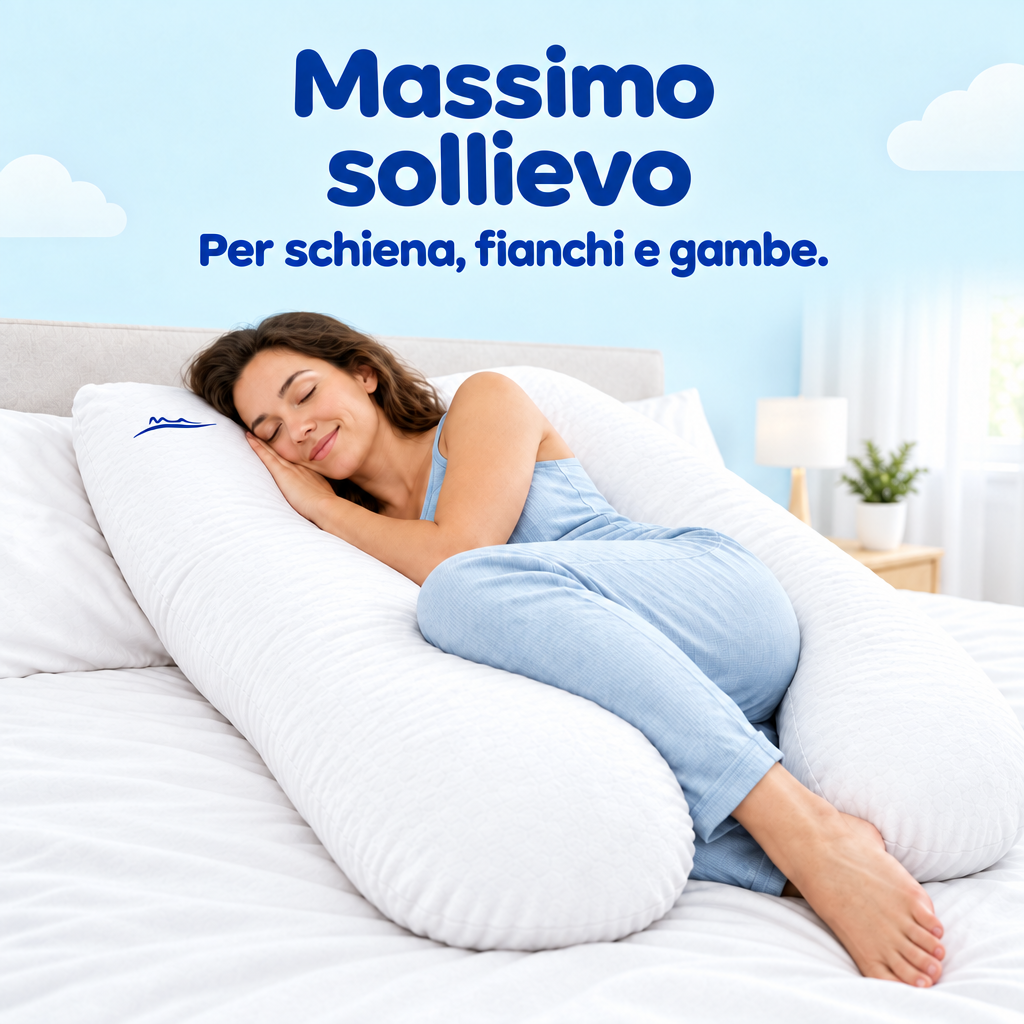 Massimo sollievo – per schiena, fianchi e gambe – Weiß Blume Rosa Wolken Schwarz Hawaii Aroma Flamingo Beige Hellblau Khaki Walnuss Pfirsich Himmelblau Braun Dunkelgrau Grün
