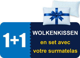 Wolkenkissen 1+1 im Set mit Ihrem Topper