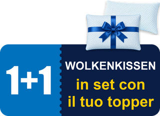 Wolkenkissen 1+1 im Set mit Ihrem Topper