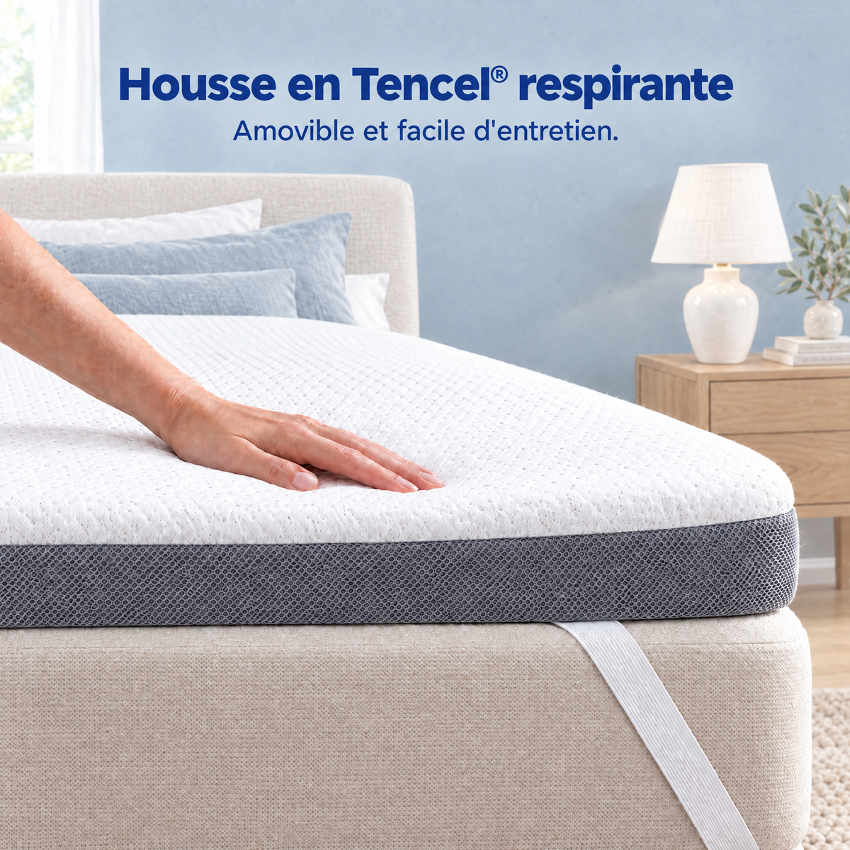 Surmatelas Komfort 2-en-1 – housse en Tencel®