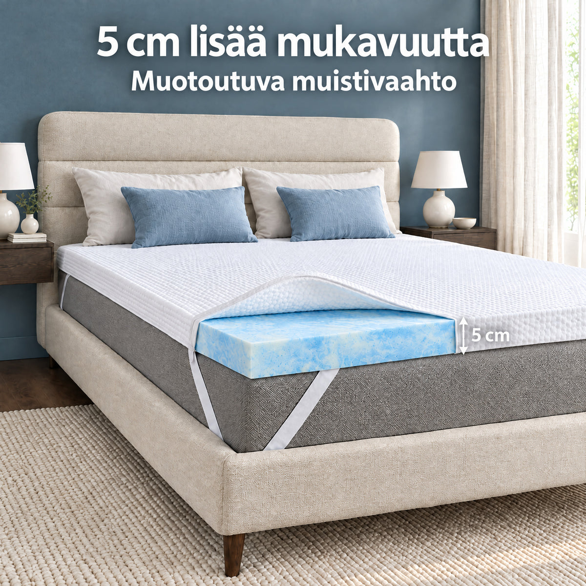 Dream Topper – 5 cm lisää mukavuutta
