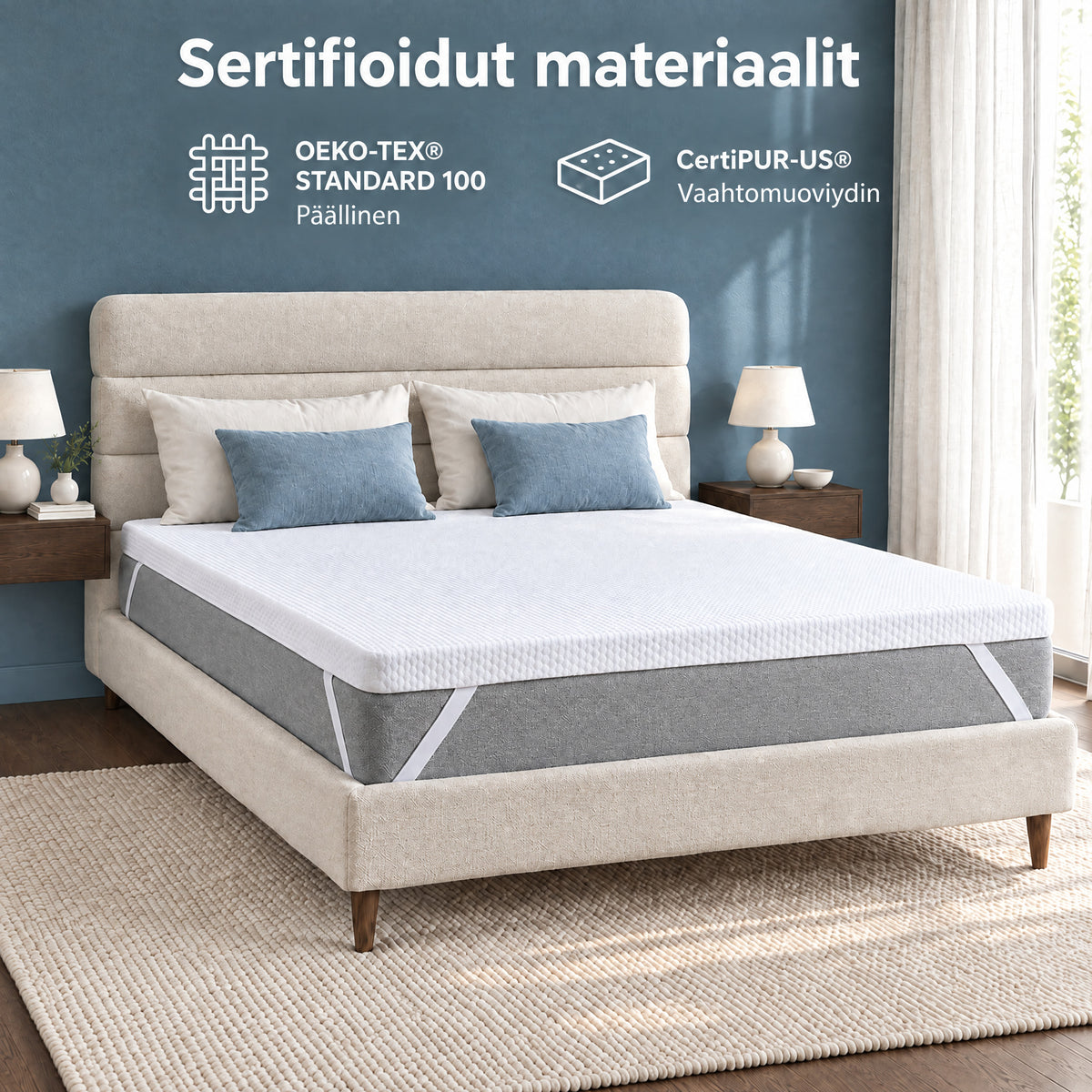 Dream Topper – Sertifioidut materiaalit