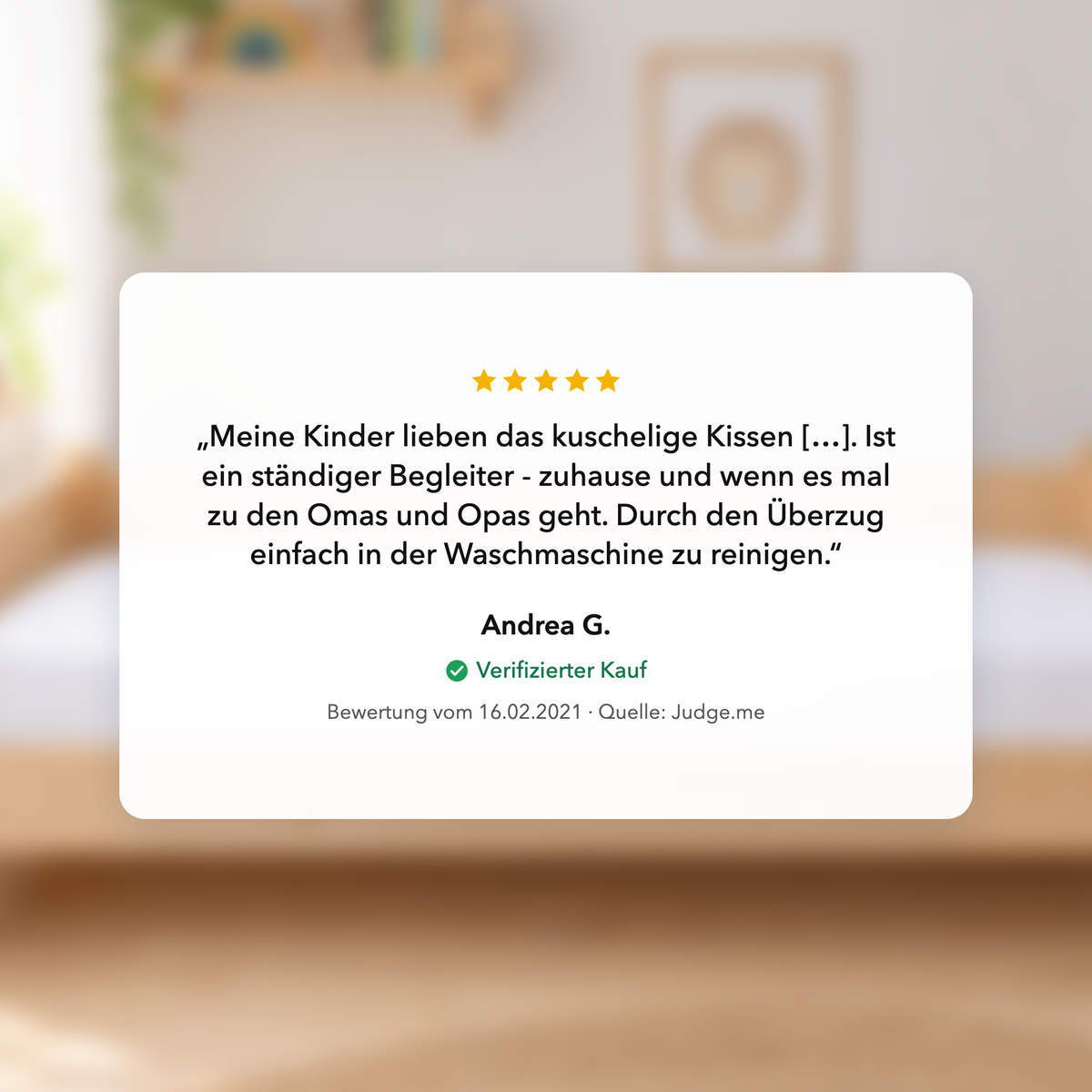KomfortKissen Kids – Kundenbewertung